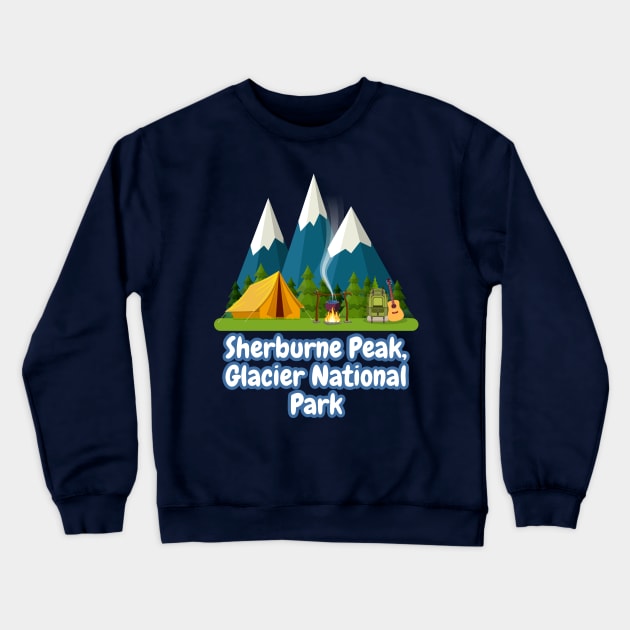 Sherburne Peak, Glacier National Park Crewneck Sweatshirt by Canada Cities